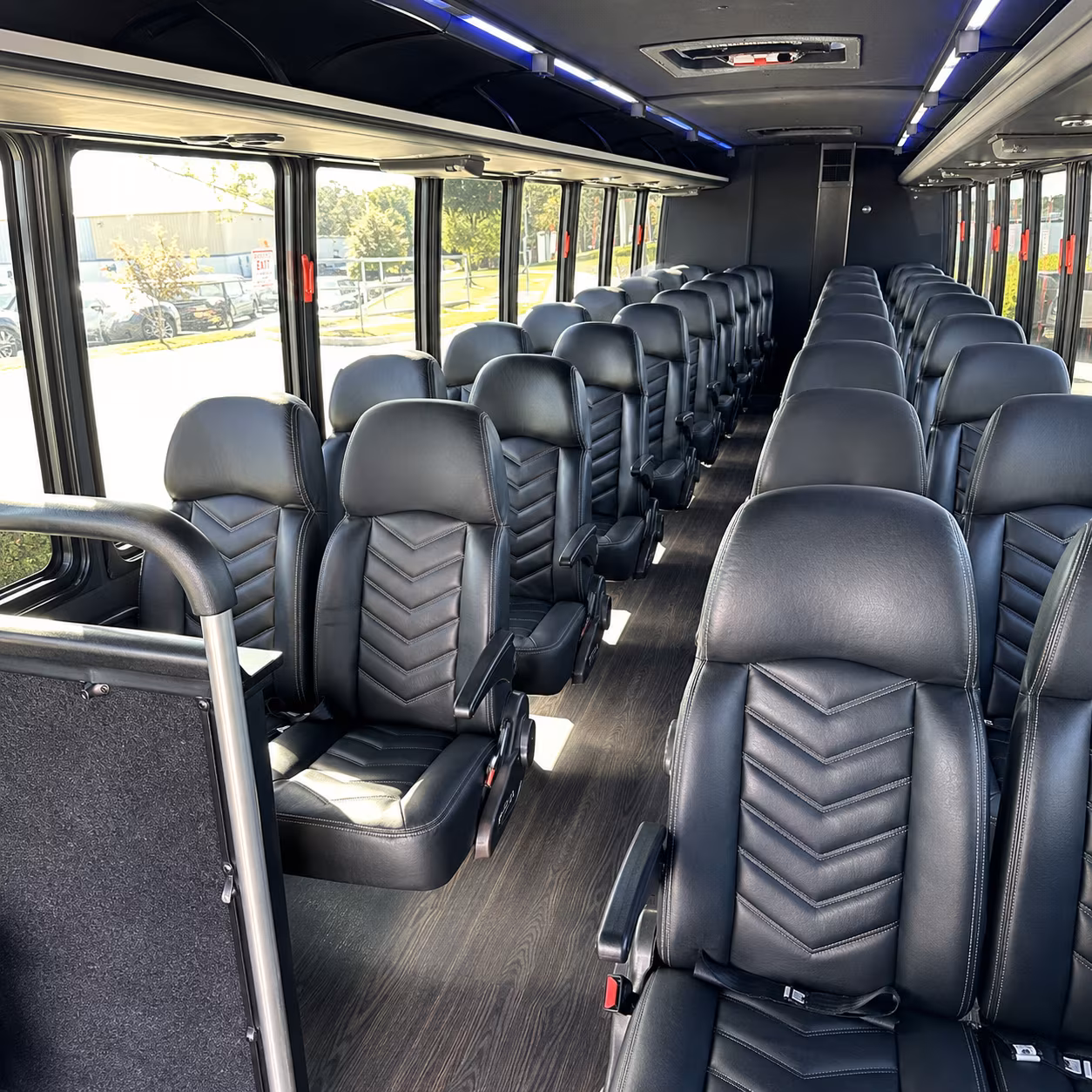 jurupa valley 28 passenger minibus interior
