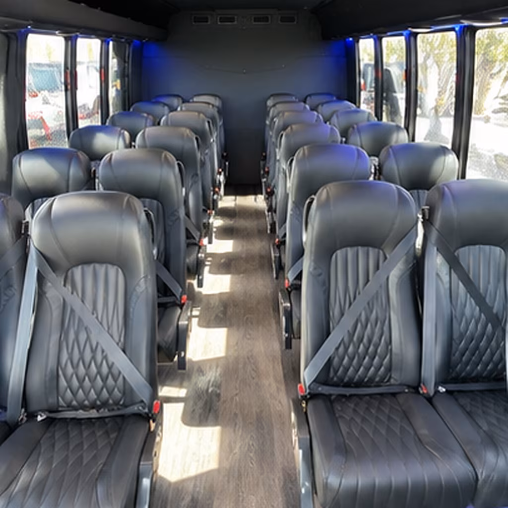 jurupa valley 30 passenger minibus interior