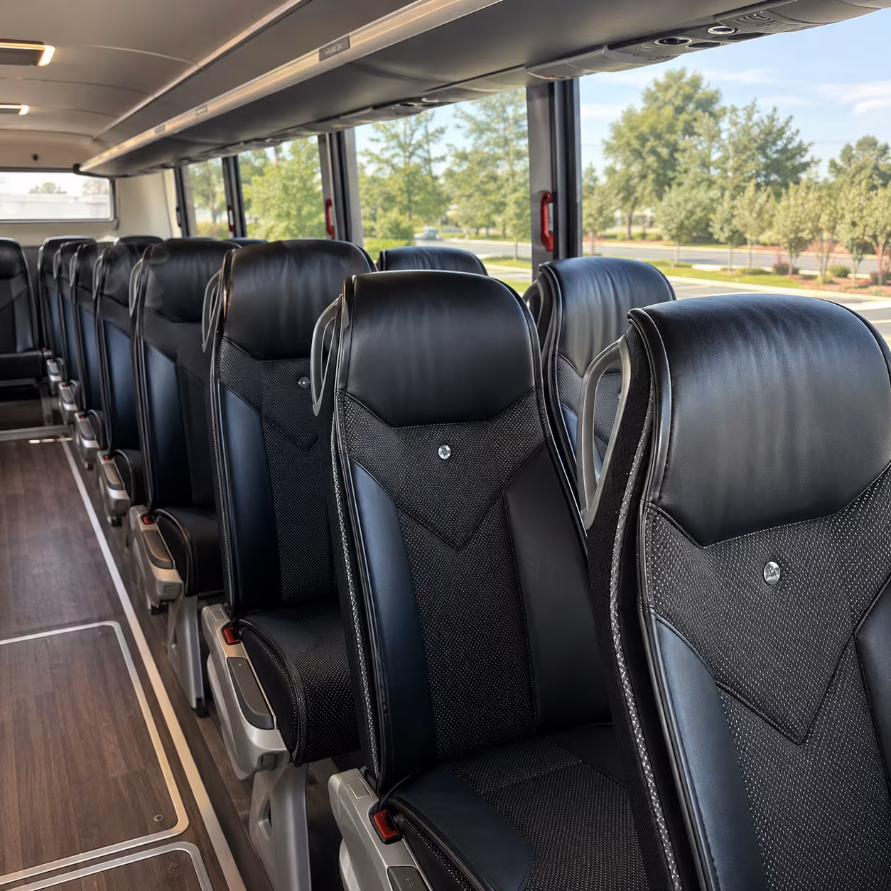 jurupa valley 45 passenger charter bus interior