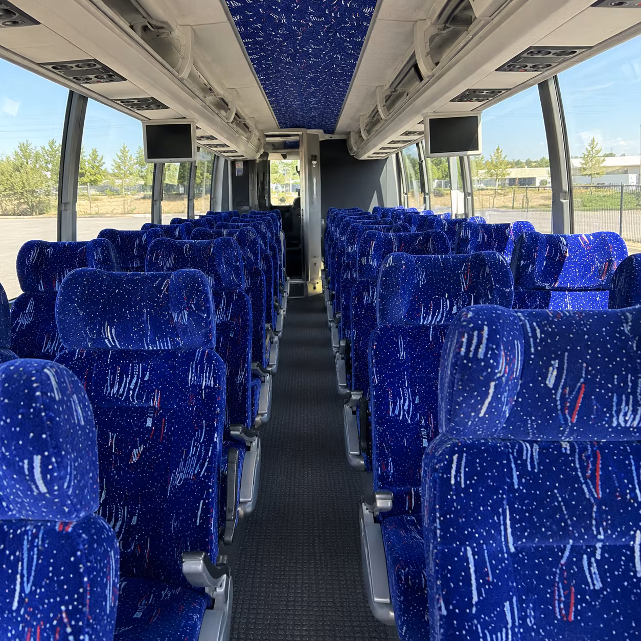jurupa valley 54 passenger charter bus interior